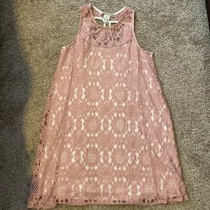 Pink Lace Dress